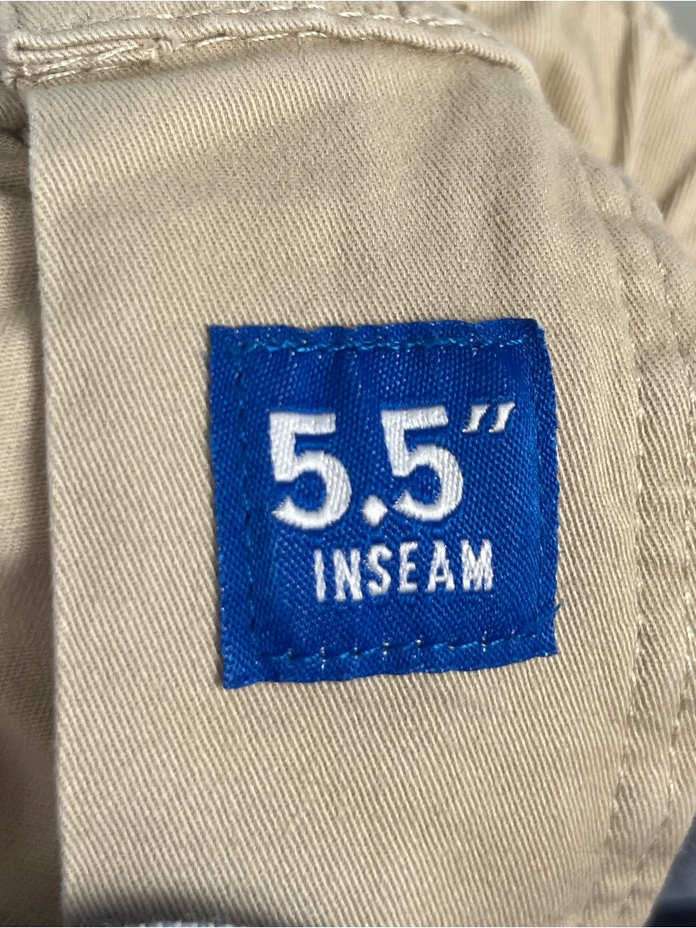 Chubbies khaki elastic waist 5.5” inseam cotton spandex shorts, medium. - Picture 5 of 9